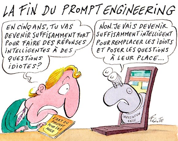Dessin: D’ici 3 à 5 ans, le « prompt engineering » ne servira plus à rien